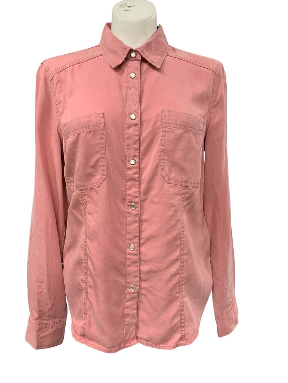 Nautica Button-Down Shirt in Blush Pink Size S